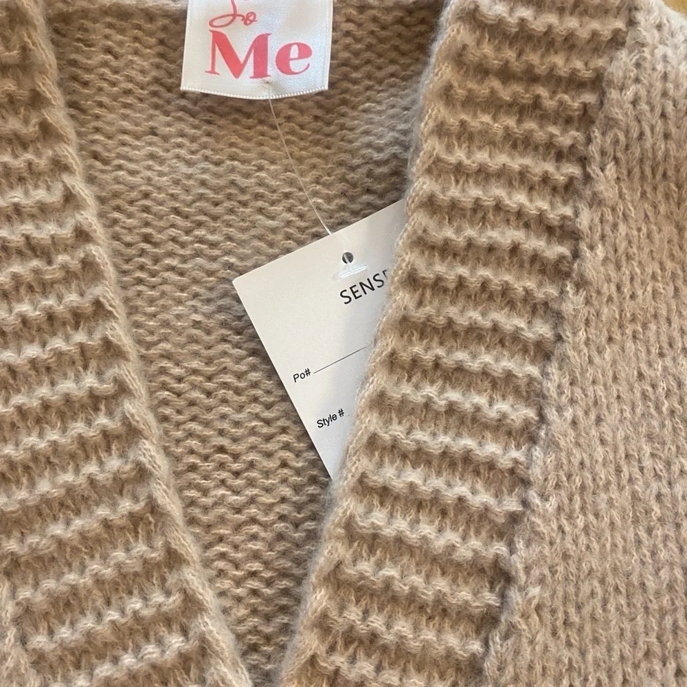 Women’s Knit Cardigan Cottagecore Crochet Flowers Oversized New M-XL - Picture 2 of 11